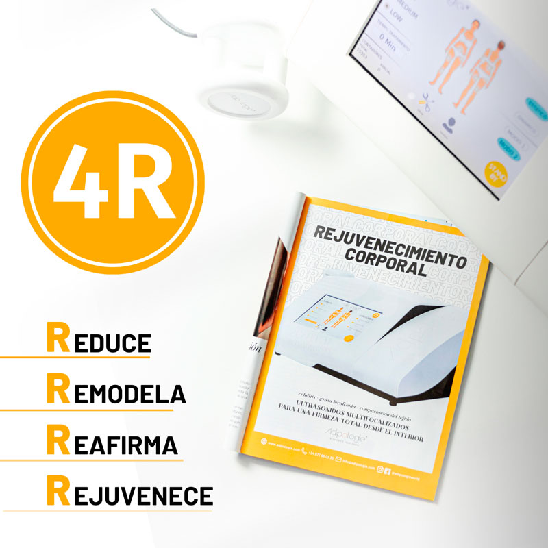 Composición de contenido relacionado con la tecnología estética Adipologie